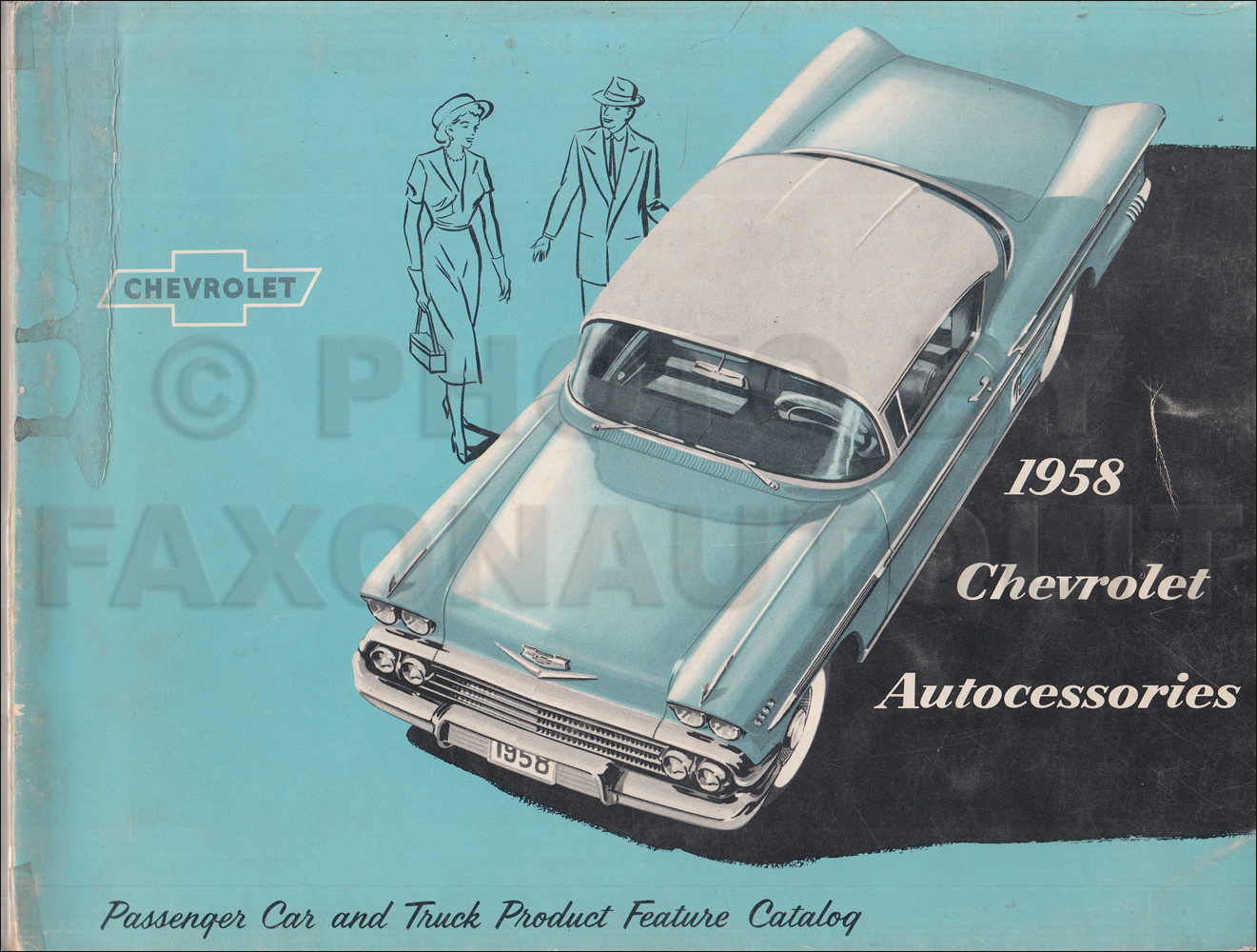 1958 Chevrolet Custom Feature Accessories Dealer Album Original