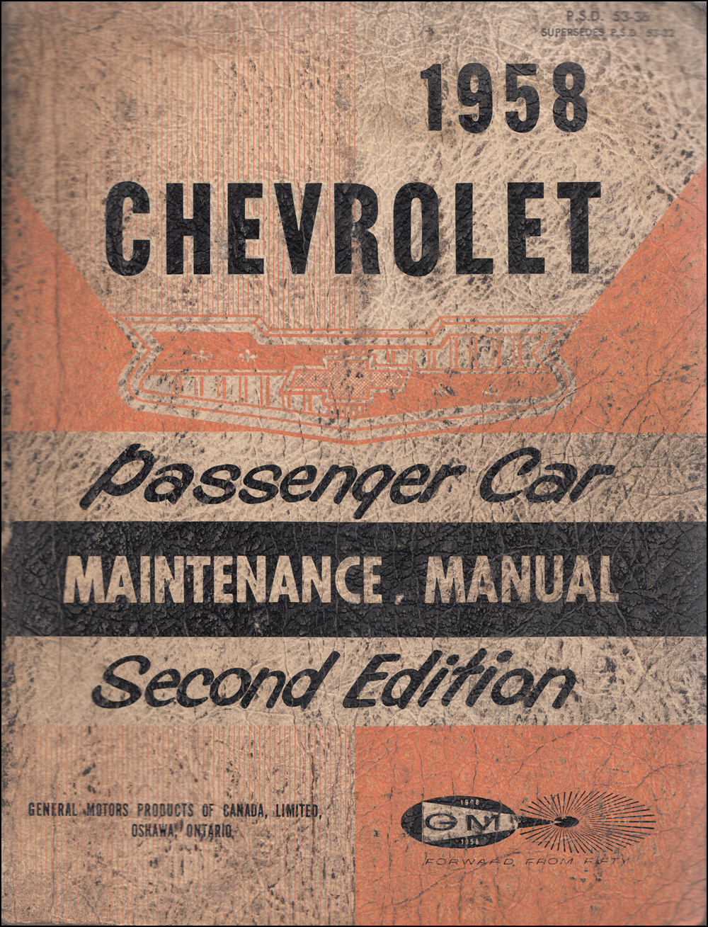 1958 Chevrolet Shop Manual Original for all models
