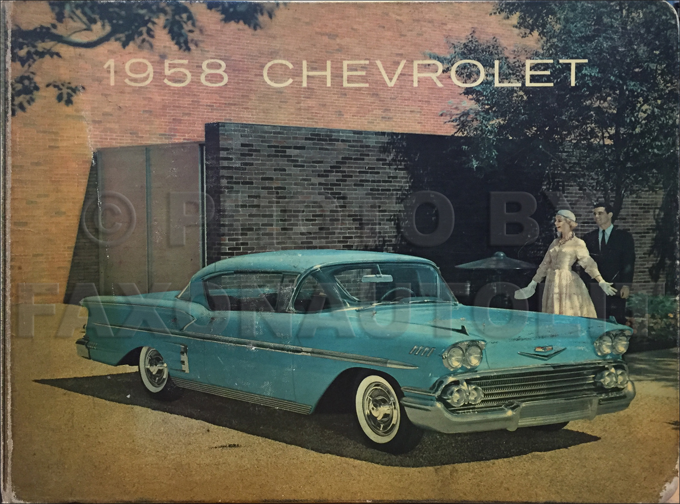 1958 Chevrolet Car Color and Upholstery Dealer Album Original