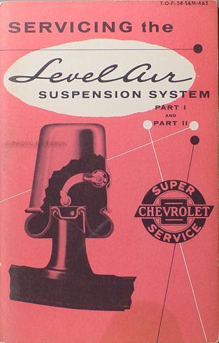 1958 Chevrolet Air Suspension Service Training Manual Original