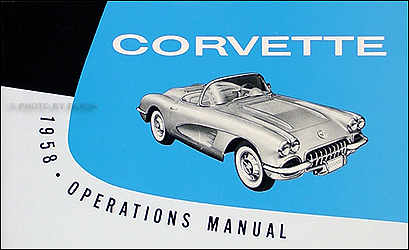 1958 Corvette Reprint Owner's Manual