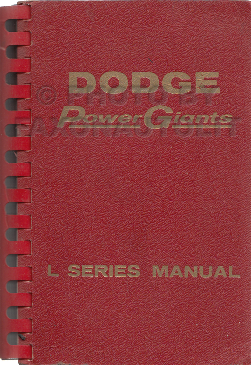 1958 Dodge Truck Data Book Original