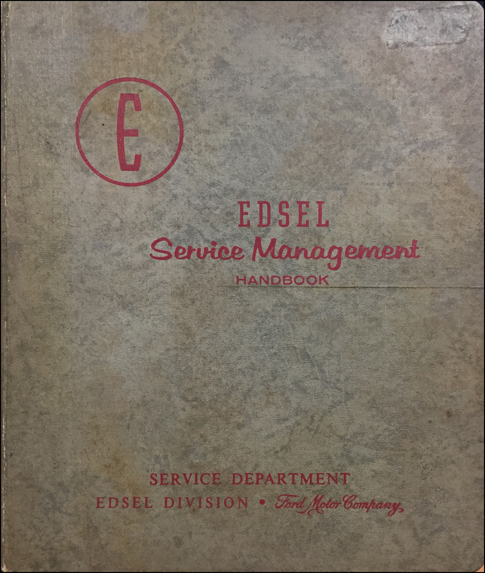 1958 Edsel Service Management Handbook Original