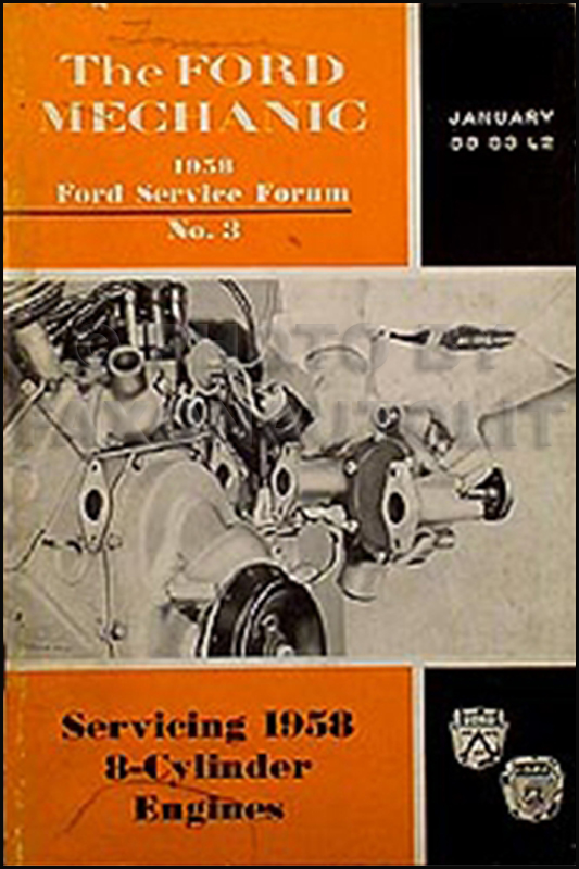1937-1948 Ford and Mercury V8 Engine Repair Manual Reprint 