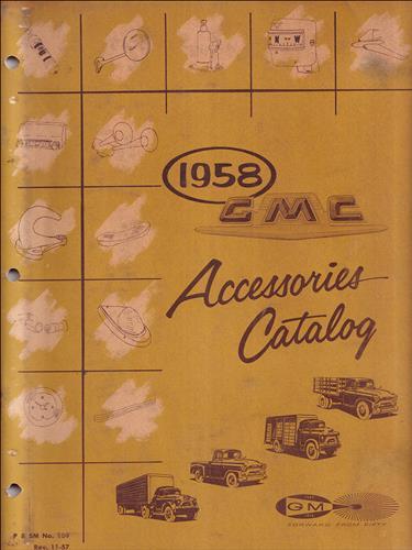 1958 GMC Accessories Catalog Dealer Album Original