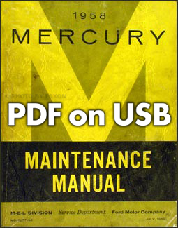 CD-ROM 1958 & 1959 Mercury Shop Manuals