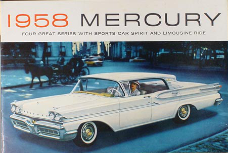 1958 Mercury Full Line Original Sales Brochure--All Models