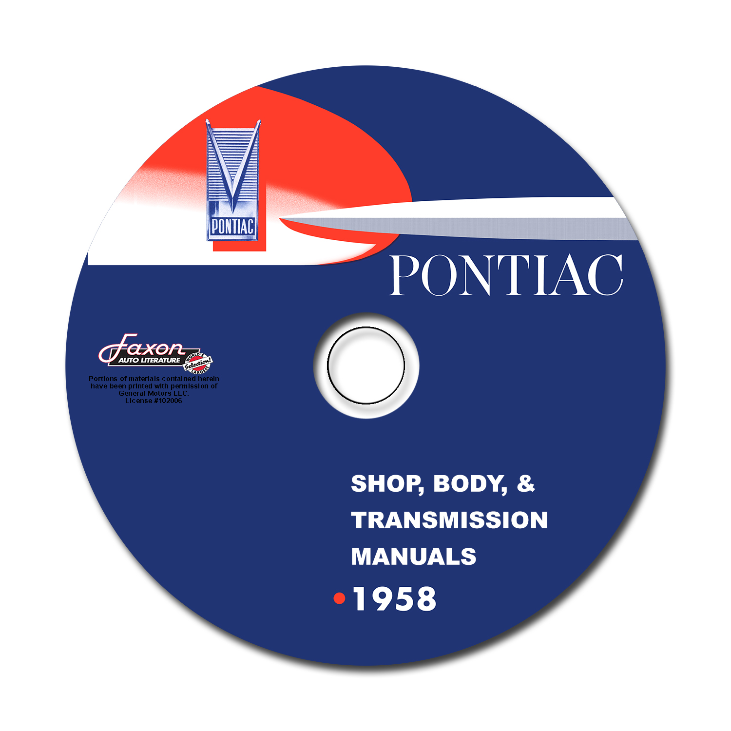1958 Pontiac CD Shop Manual with Body, A/C, & Fuel Injection Manuals