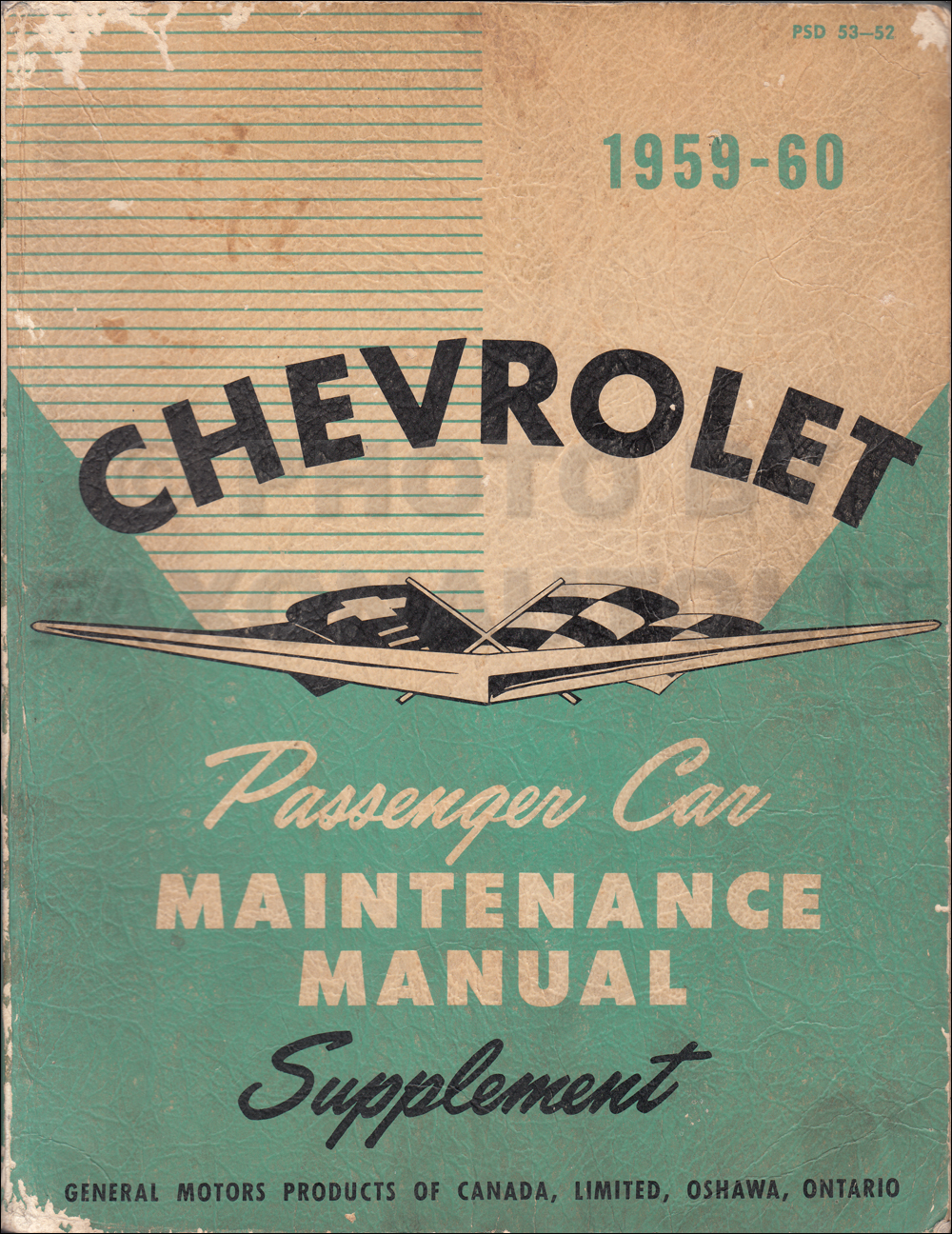 1959-1960 Chevrolet Shop Manual Original Supplement Cars & El Camino