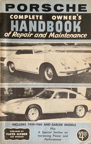 Clymer Owner’s Handbook of Maintenance and Repair Porsche 1959-1960 + Earlier Models