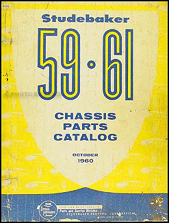 1959-1961 Studebaker Body Parts Book Original