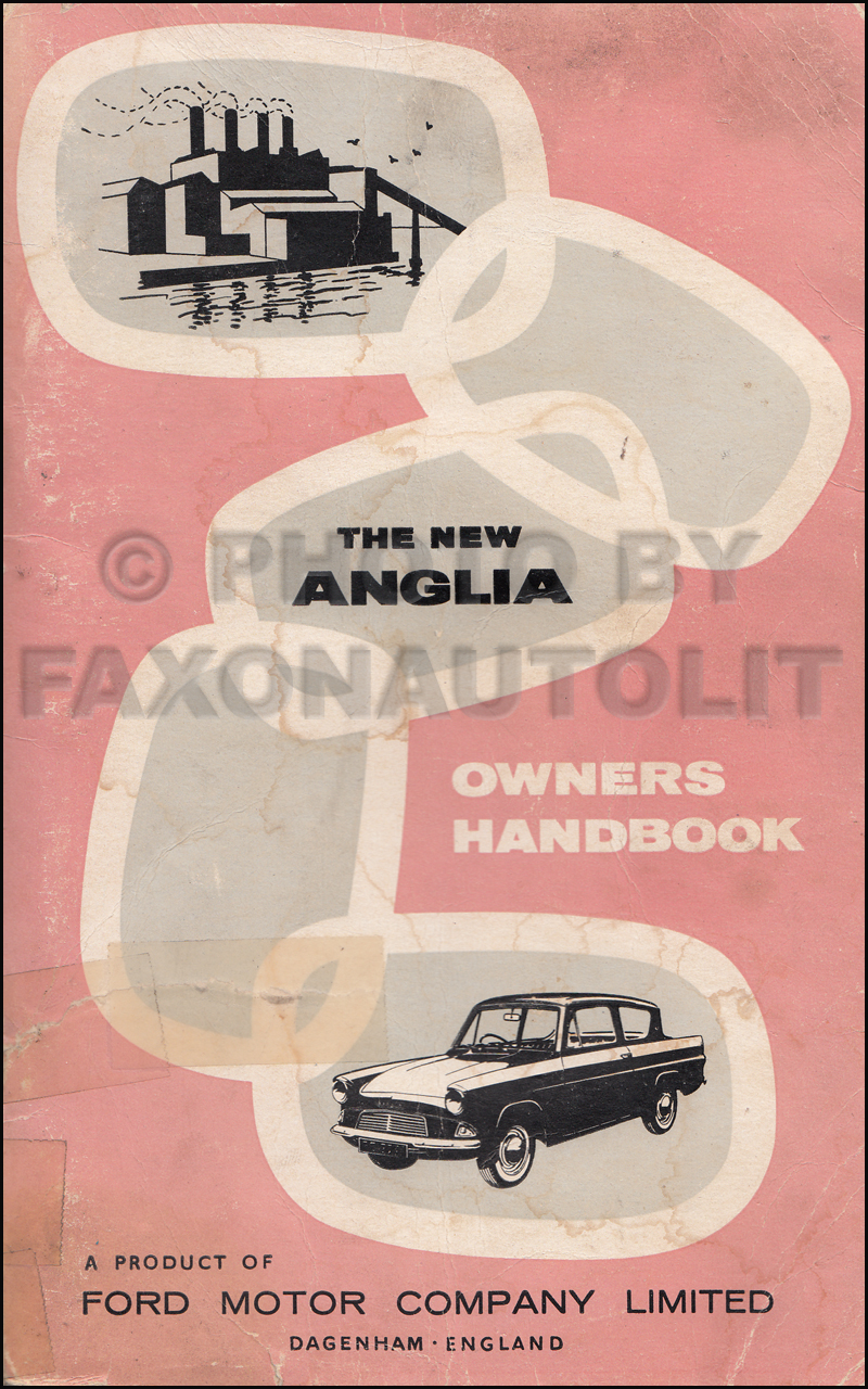 1960-1962 Ford Anglia Owner's Manual Original