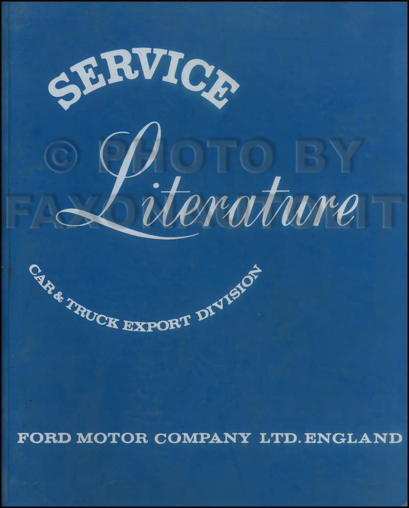 1959-1963 Ford Anglia Prefect Repair Shop Manual Original