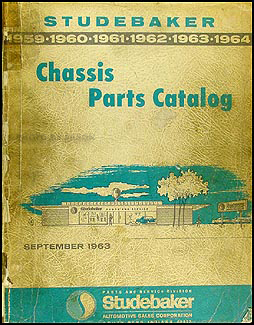 1959-1964 Studebaker Car Mechanical Parts Book Original