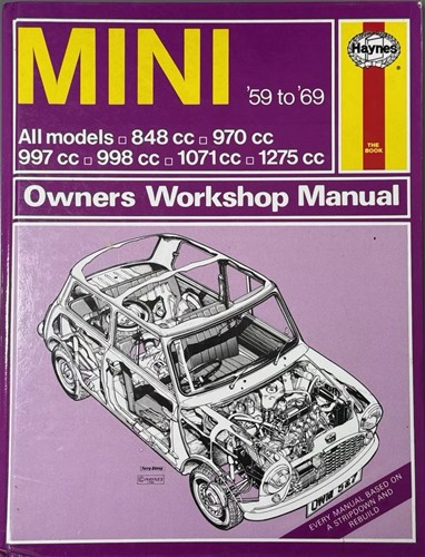 Haynes Owner’s Workshop Manual Mini 1959-1969 Hardcover