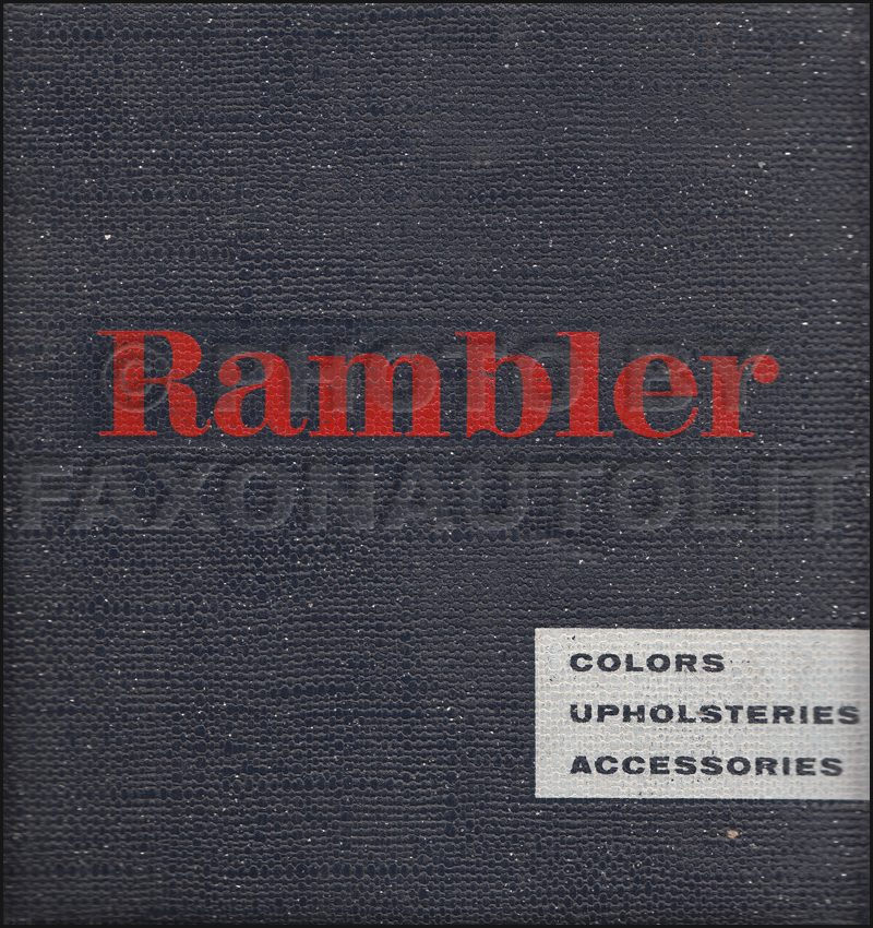 1959 AMC Rambler Color and Upholstery Dealer Album Original