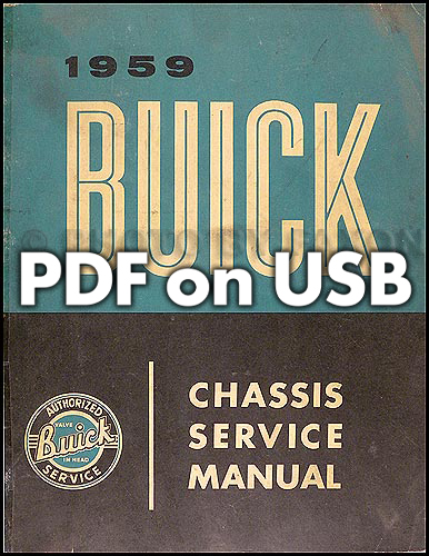 1959 Buick CD-ROM Shop Manual & Body Manual all models