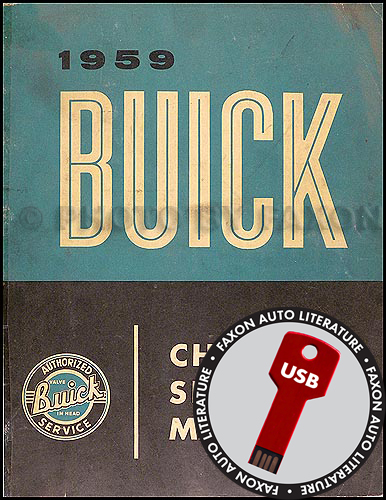 1959 Buick CD-ROM Shop Manual & Body Manual all models