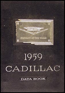 1959 Cadillac Data Book Original