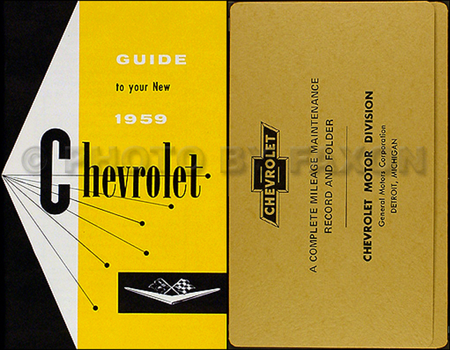 1959 Chevrolet Car & El Camino Owner's Manual Reprint Package