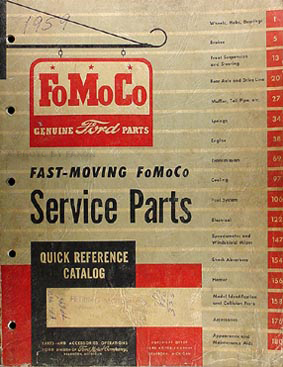 1959 Ford Fast Moving Parts Catalog Original