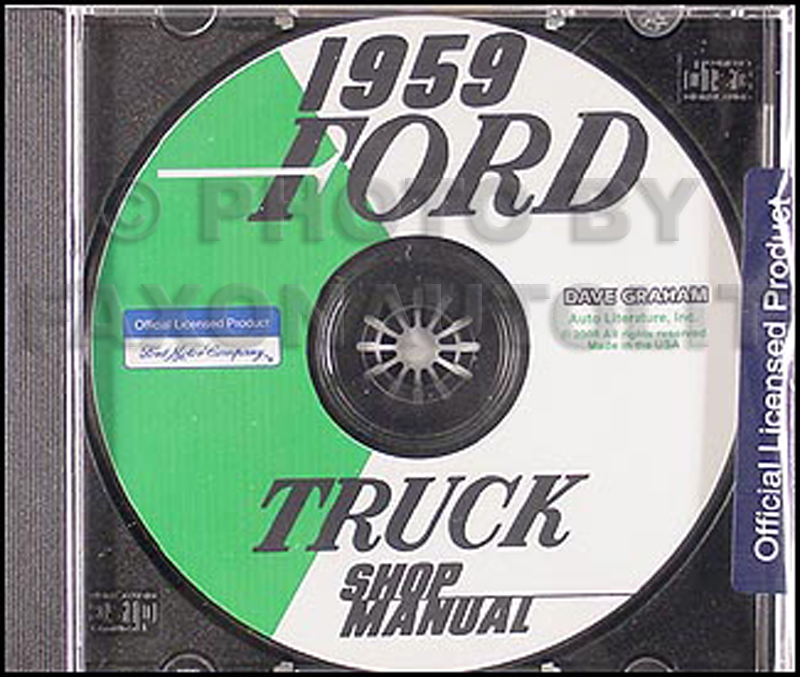 1959 Ford Truck Shop Manual CD-ROM 