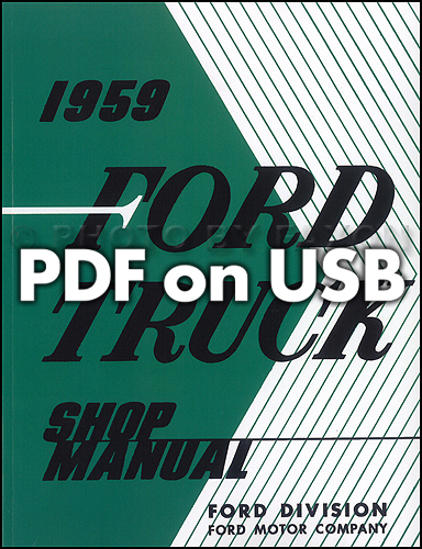 1959 Ford Truck Shop Manual CD-ROM 