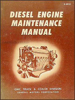 1959-1971 GMC Inline 4-71, 6-71 Diesel Engine Repair Shop Manual Original