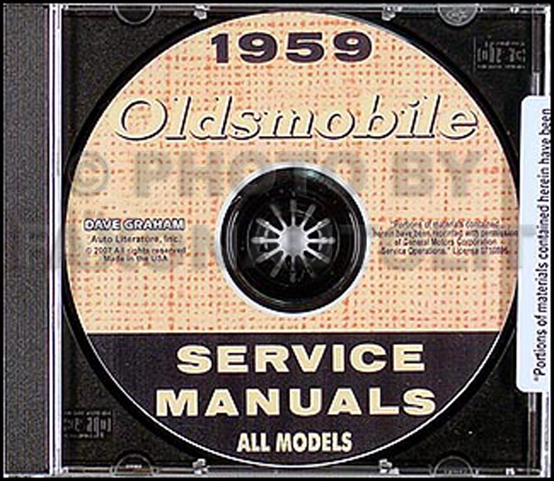 1959 Oldsmobile Repair Shop Manual CD-ROM, with New-Matic Suspension Manual