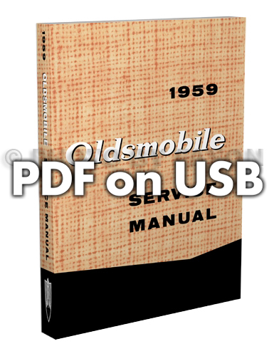 1959 Oldsmobile Repair Shop Manual PDF on USB, with New-Matic Suspension Service Manual