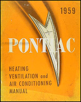 1959 Pontiac Air Conditioning Repair Manual Original