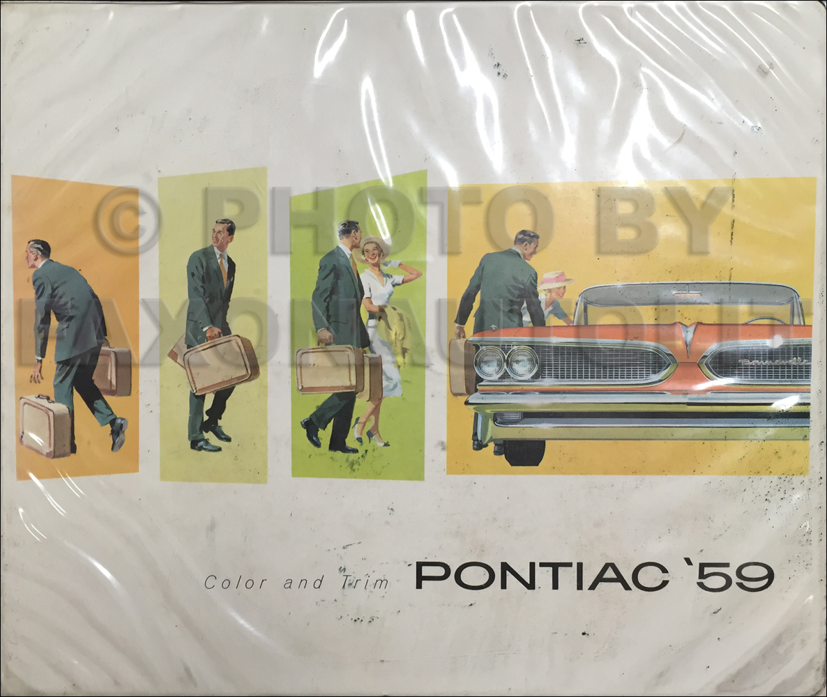 1959 Pontiac Color & Upholstery Dealer Album Original