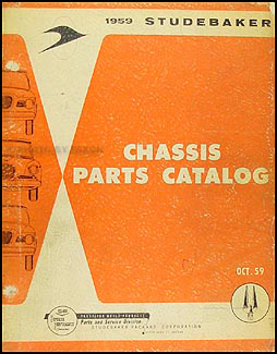 1959 Studebaker Car Mechanical Parts Book Original