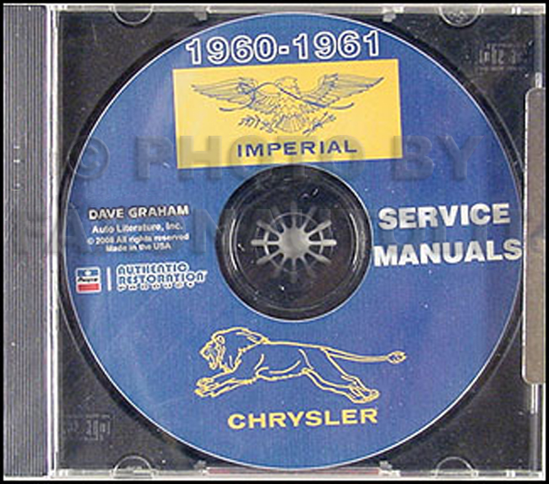 1960-1961 Chrysler and Imperial Shop Manual CD-ROM for all models 
