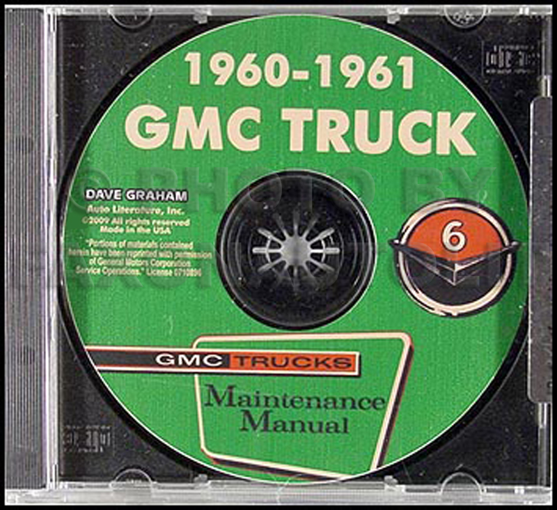 1960-1961 GMC 1000-5000 Shop Manual on CD-ROM
