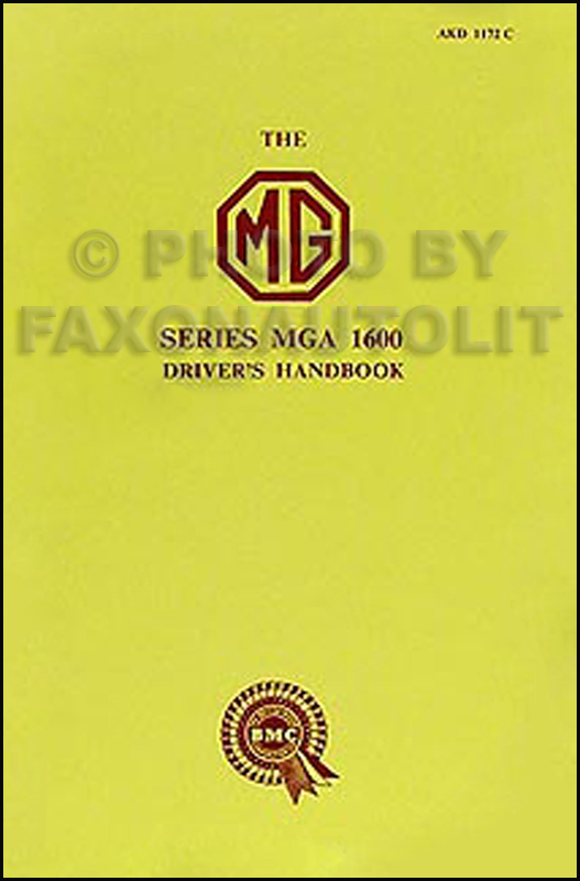 1960-1961 MGA 1600 Owner's Manual Reprint