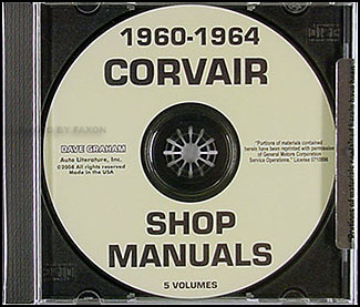 1960-1964 Corvair CD-ROM Shop Manual
