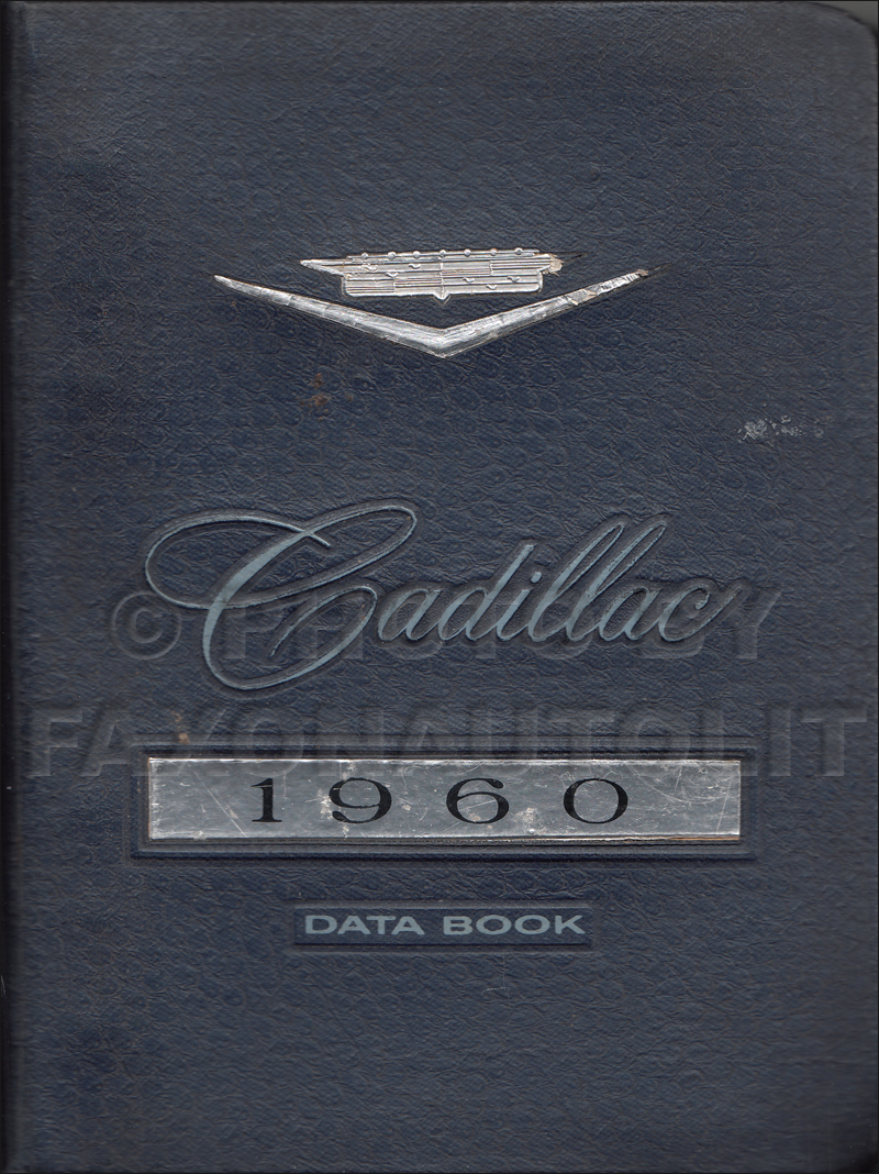 1960 Cadillac Data Book Original