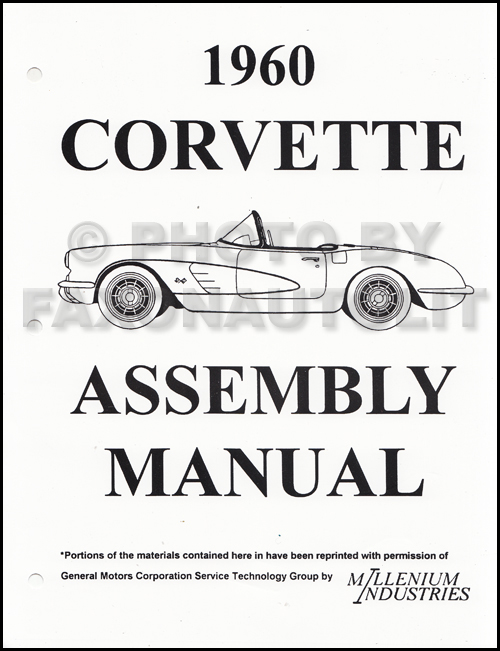 1959 Chevy Corvette Factory Assembly Manual 