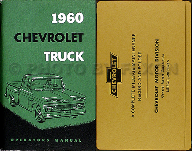 1960 Chevrolet Pickup & Truck Owner's Manual Reprint Package