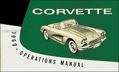1960 Corvette Reprint Owner's Manual 60