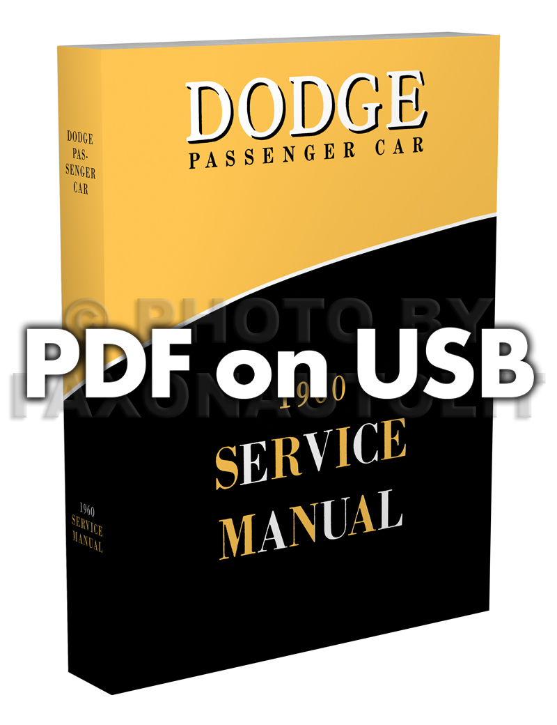 1960-1961 Dodge CD Shop Manual for all models