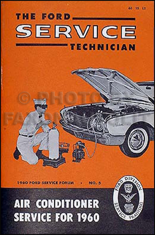 1960 Ford Air Conditioner Manual Service Training Manual Original