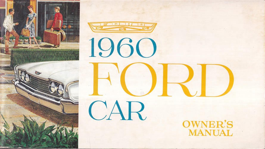 1960 Ford Car Owner's Manual Original Canadian