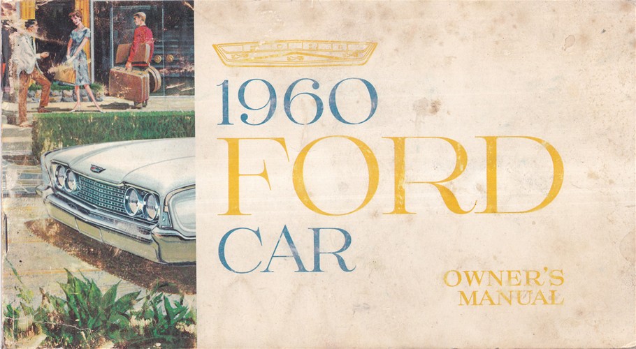1960 Ford Car Owner's Manual Original