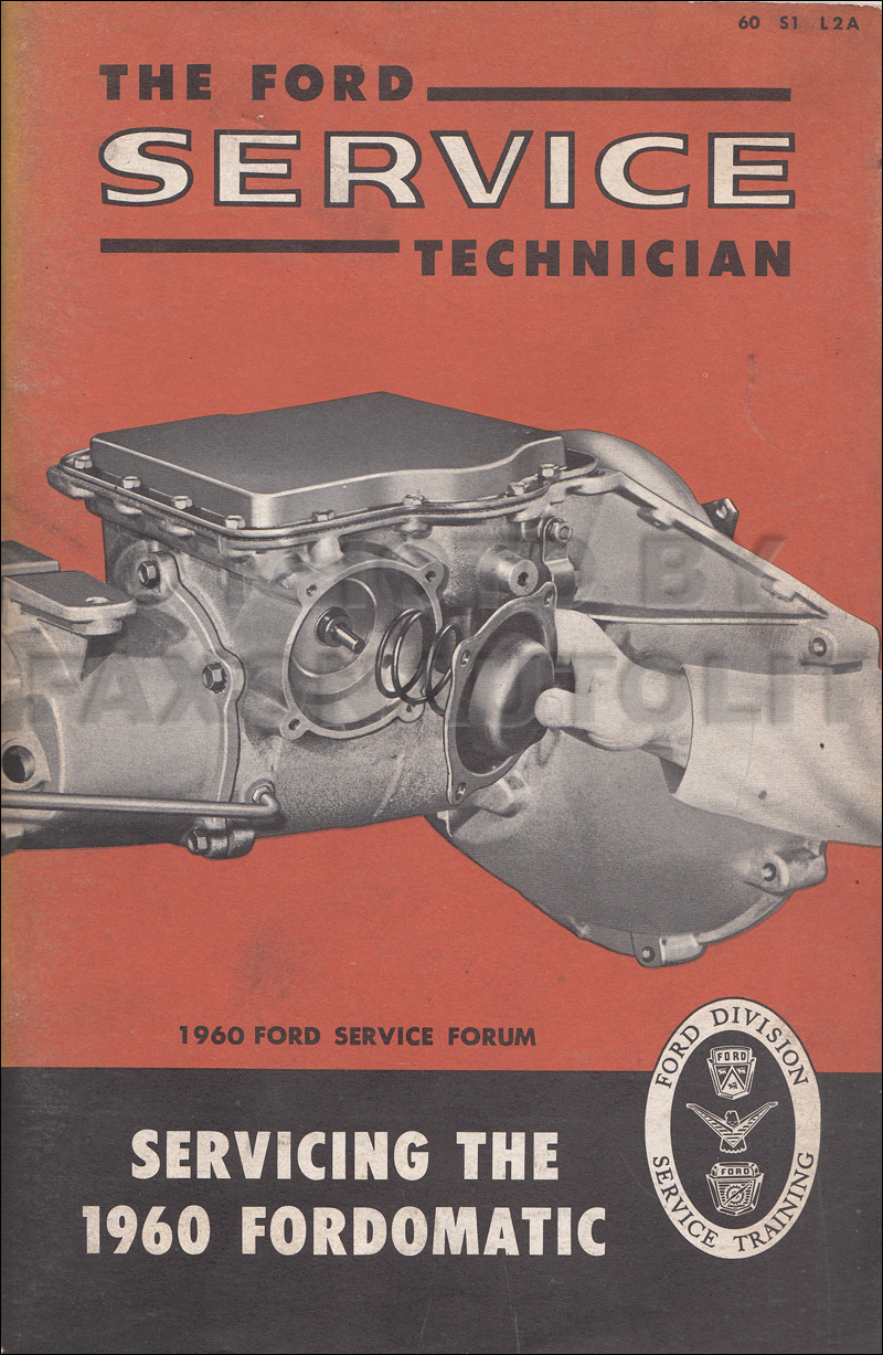 1960 Ford Automatic Transmission Servicing Manual 2-Speed Fordomatic