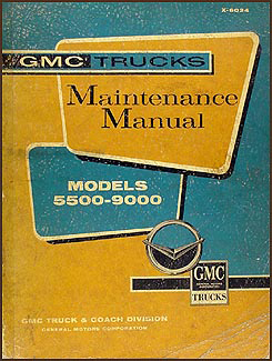 1960-1961 GMC 5500-9000 Repair Manual Original 