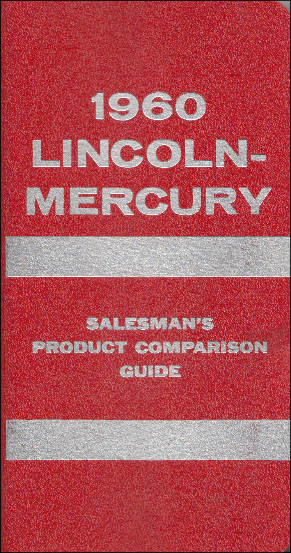 1960 Lincoln Mercury Competitive Comparison Dealer Album Original