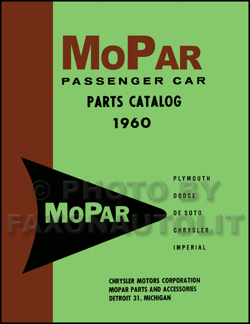 1960 MoPar Parts Book Reprint