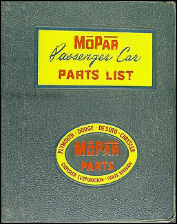 1960 MoPar Parts Book Original